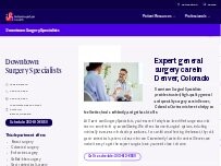Website Screenshot Downtown Surgery Specialists