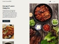 Website Screenshot Kimchi Korean BBQ