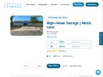 Website Screenshot Right Move Storage - Alvin