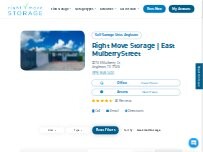 Website Screenshot Right Move Storage Angleton