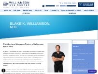Website Screenshot Blake K. Williamson, M.D.