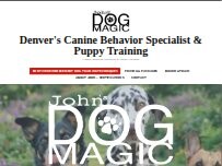 Website Screenshot John's Dog Magic llc - Canine Behavior Specialist, Puppy Training