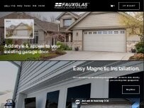 Website Screenshot Fauxglas Magnetic Garage Windows