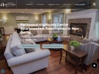 Website Screenshot Parkwood Highlands Apartments & Townhomes 55+
