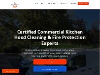 Website Screenshot Elite Hood Service of Raleigh