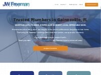 Website Screenshot J.W. Freeman Plumbing