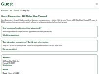 Website Screenshot Quest Diagnostics