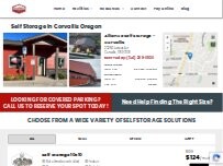 Website Screenshot Alliance Self Storage - Corvallis