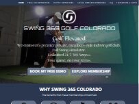 Website Screenshot Swing 365 Golf Colorado