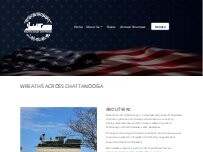 Website Screenshot Wreaths Across Chattanooga