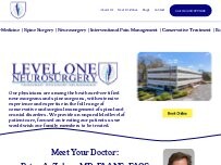 Website Screenshot Level One Neurosurgery
