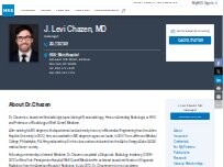 Website Screenshot J.Levi Chazen, MD