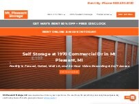 Website Screenshot Mt. Pleasant Storage