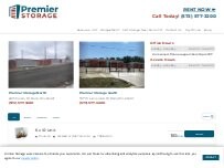 Website Screenshot Premier Storage