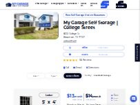 Website Screenshot My Garage Self Storage