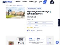Website Screenshot My Garage Self Storage