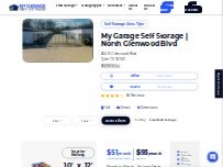 Website Screenshot My Garage Self Storage
