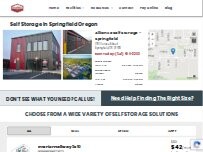 Website Screenshot Alliance Storage - Springfield