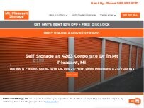 Website Screenshot Mt. Pleasant Storage