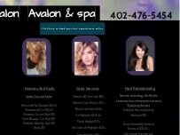 Website Screenshot Salon Avalon & Spa