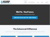 Website Screenshot Advanced Facilities