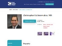 Website Screenshot Christopher Lichtenwalter, MD