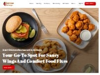 Website Screenshot Extreme Hot Wings