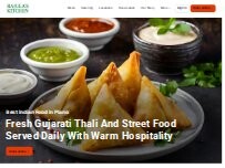 Website Screenshot Rajula's Kitchen