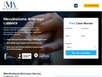 Website Screenshot Mesothelioma Attorney Lubbock