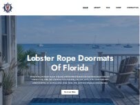 Website Screenshot Lobster Rope Doormats of Florida