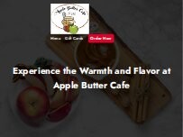 Website Screenshot Apple Butter Cafe