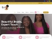 Website Screenshot Kadie African Hair Braiding