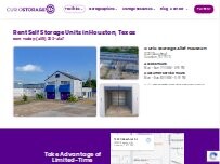 Website Screenshot Curio Storage Alief Houston