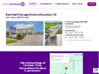 Website Screenshot Curio Storage Almeda Houston