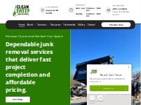 Website Screenshot Clean Sweep Junk Removal