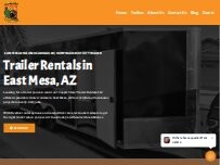 Website Screenshot Copper State Trailer Rentals