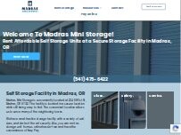 Website Screenshot Madras Mini Storage