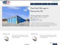 Website Screenshot USA Storage Solutions - Beulaville