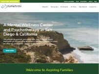 Website Screenshot Aspiring Families