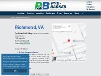 Website Screenshot Pye-Barker Fire & Safety, formerly Fire Protection Equipment Co