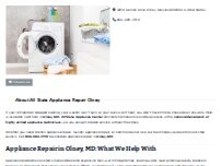 Website Screenshot All State Appliance Repair Olney