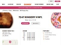Website Screenshot Dunkin'