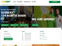 Website Screenshot Subway