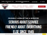 Website Screenshot Friendly Avenue Tire & Services