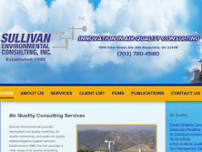 Sullivan Environmental Consultin, Inc. website screenshot
