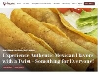 Website Screenshot Three Amigos Restaurant