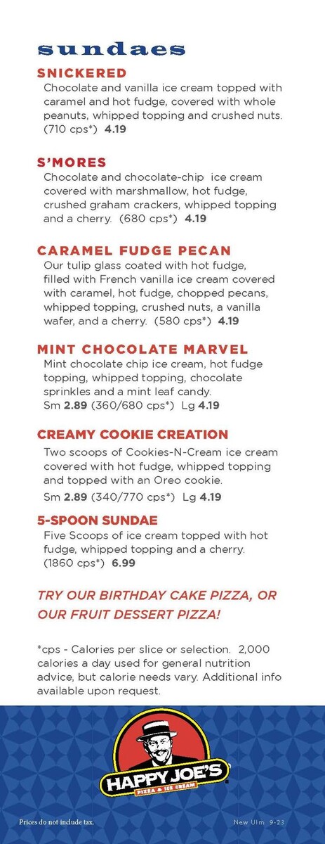 Images Happy Joe's Pizza & Ice Cream - New Ulm