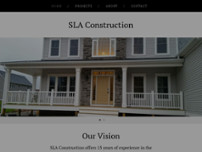 Sla Construction website screenshot