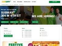 Website Screenshot Subway