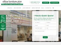 Website Screenshot Office Furniture Plus - Austin